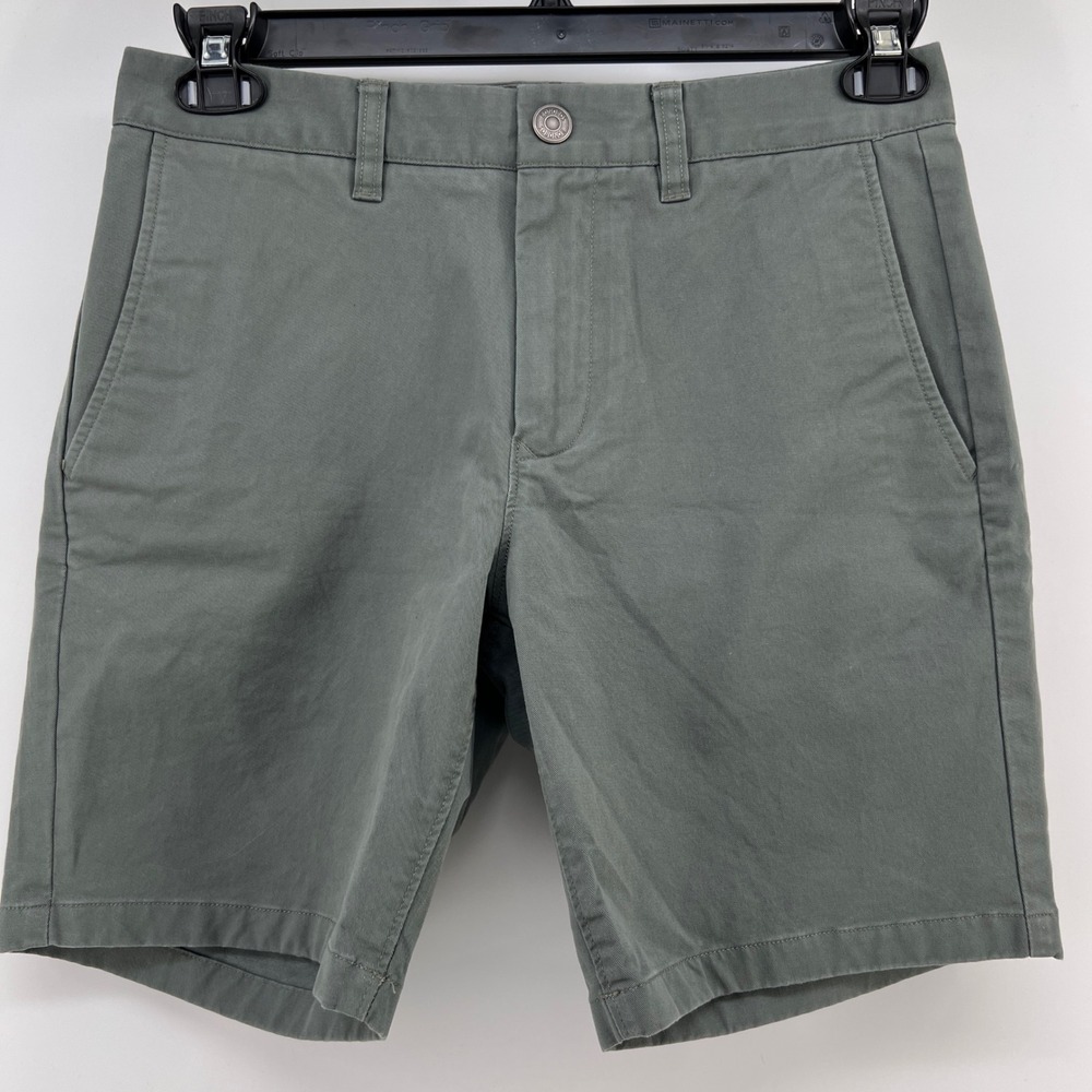 Bonobos‎ Mens Size 29 Gray Stretch Cotton Chino Shorts 7.5 Inch Inseam